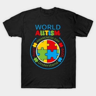 World autism - Awareness day - Puzzle T-Shirt